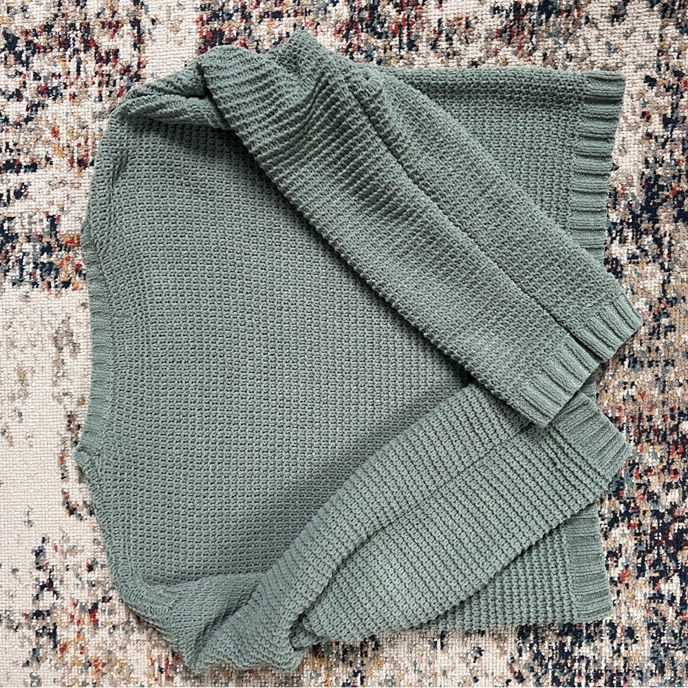Primark Girl Olive Textured Crew Neck Sweater - Picture 4 of 5